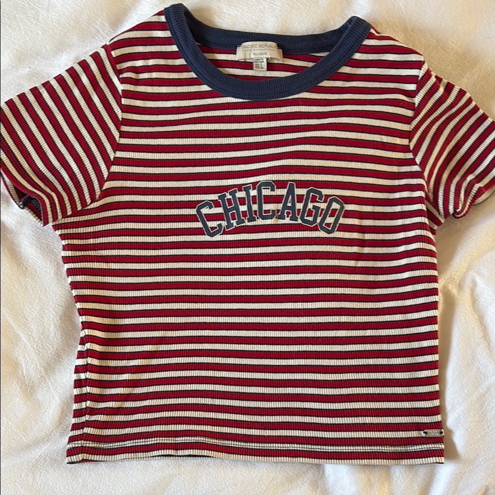 Striped Red and White Kids T-Shirt